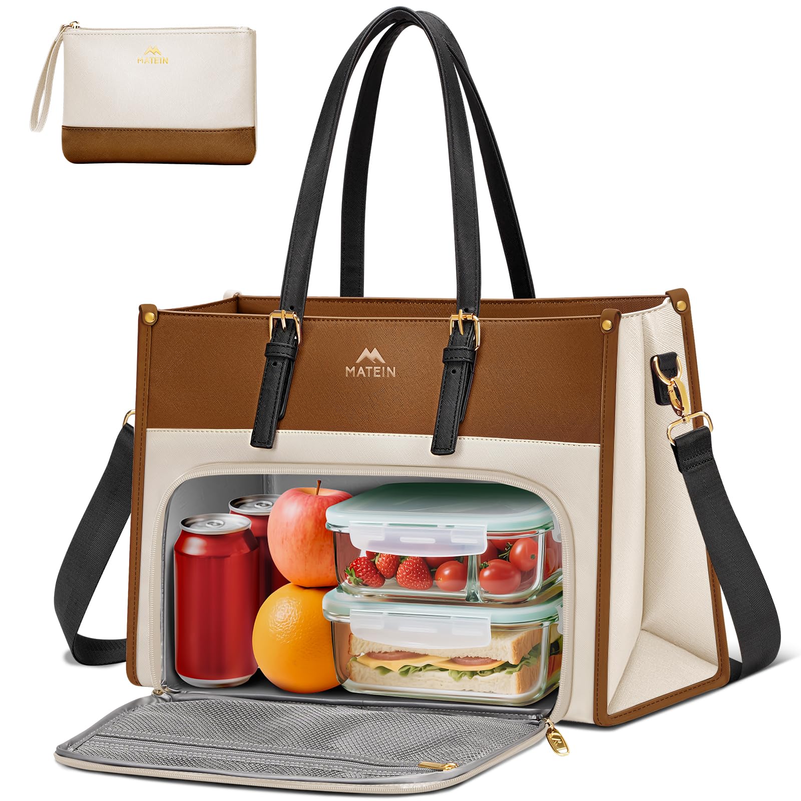 Amazon.com: MATEIN Laptop Tote Bag with Insulated Lunch